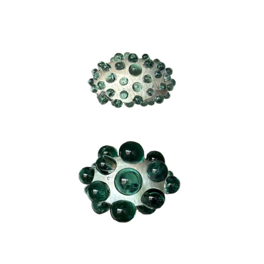 Coral Turquesa – anillo de vidrio hecho a mano, Boira (foto 1)