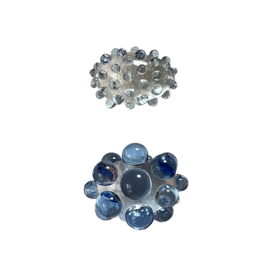 Coral celeste – anillo de vidrio hecho a mano, Boira (foto 1)